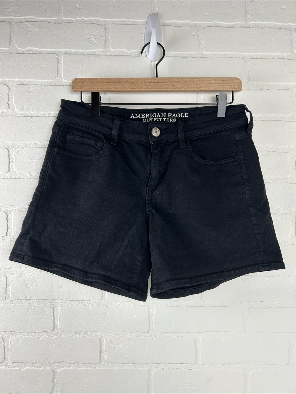 American Eagle Outfitters Black Women's Denim Shorts